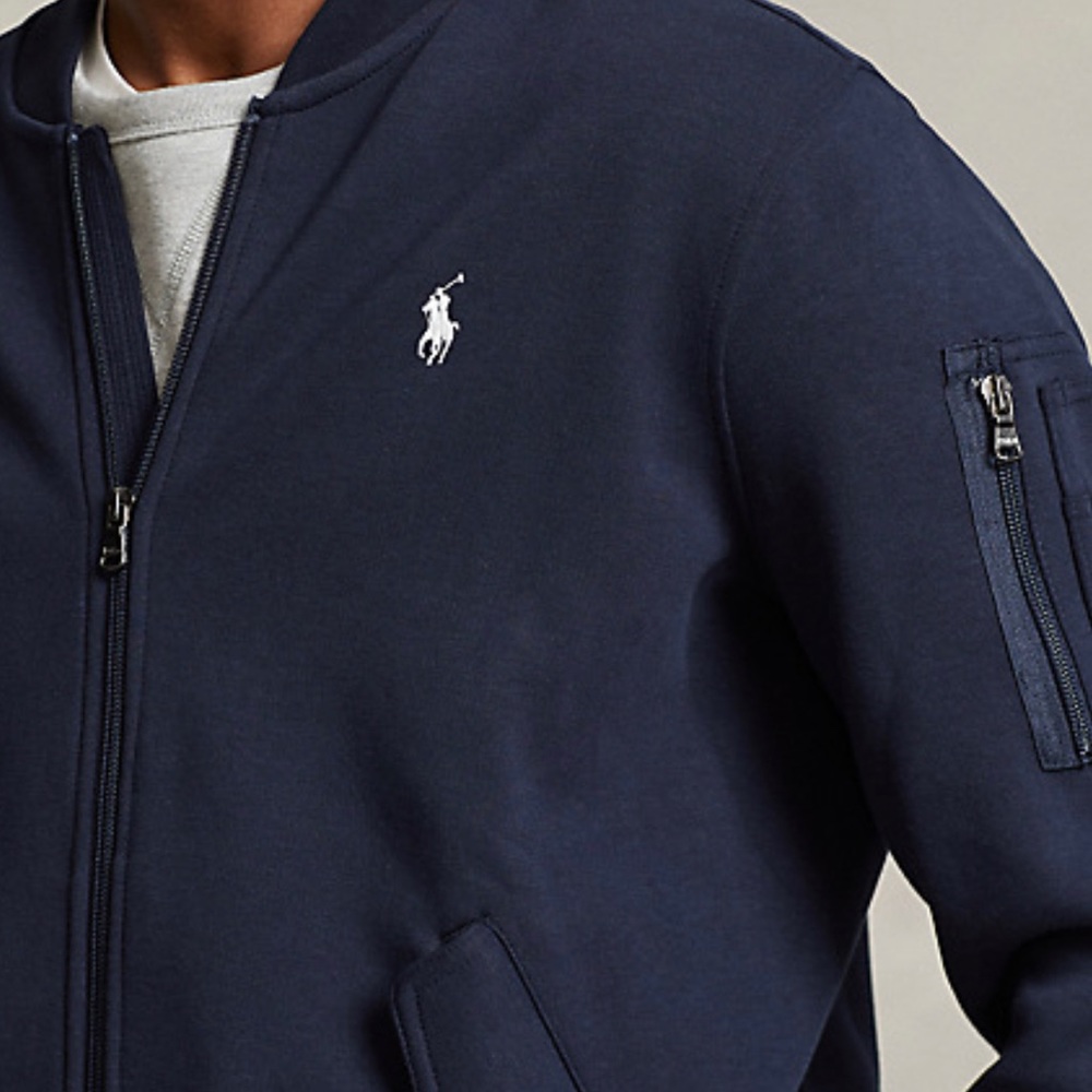 NWOT! Polo Ralph Lauren Double-Knit Bomber Jacket Size XXL - Navy